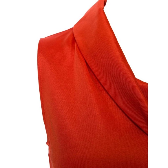 MaxMara Red Knit Sleeveless Dress w/Belt - Picture 3 of 4